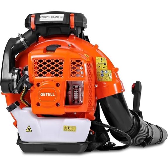 80cc Gas Backpack Leaf Blower with 900CFM & 206MPH