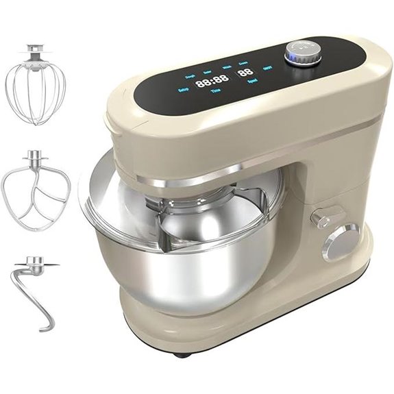 900W 8QT Stand Mixer with Accessories for Baking