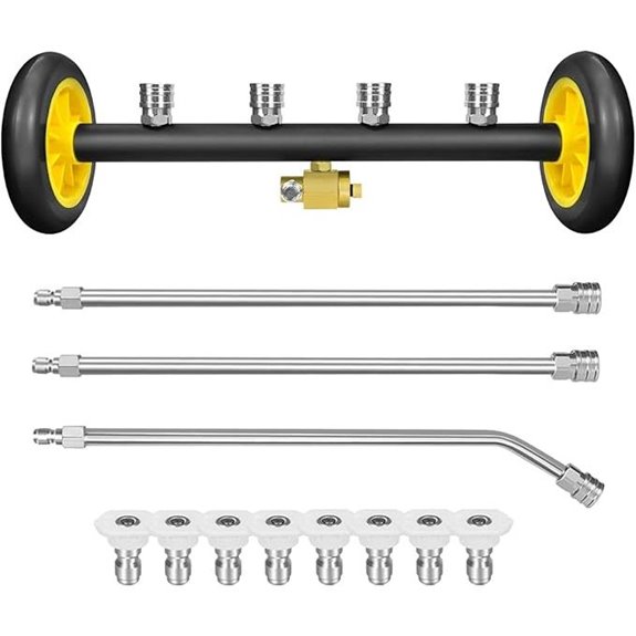 RAYNEL 16 Pressure Washer Water Broom with Nozzles