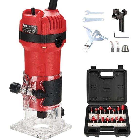 TEENO 6.5Amp Wood Router with Bit Set