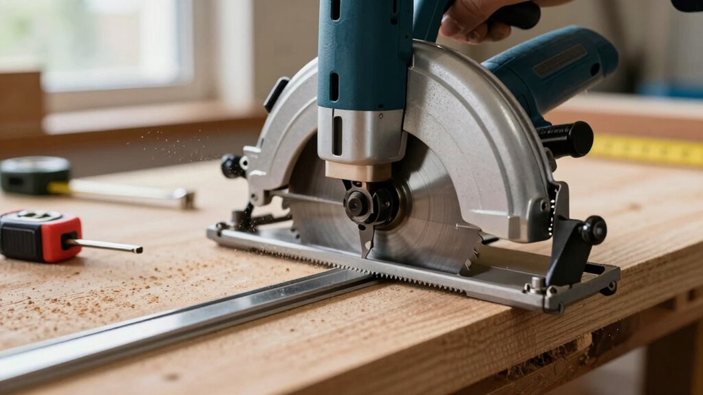 precise cutting with track