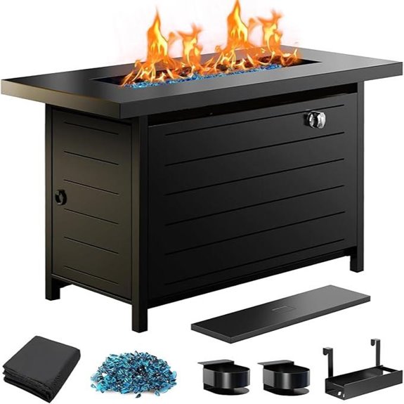 Ciays 43 Propane Fire Pit with Accessories