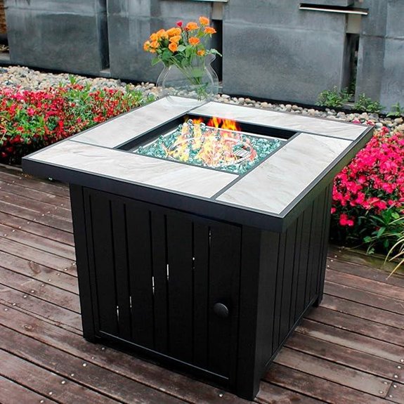 30 Propane Fire Pit with Ceramic Tabletop
