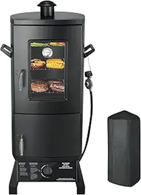 Propane Vertical Smoker with Cover and Racks