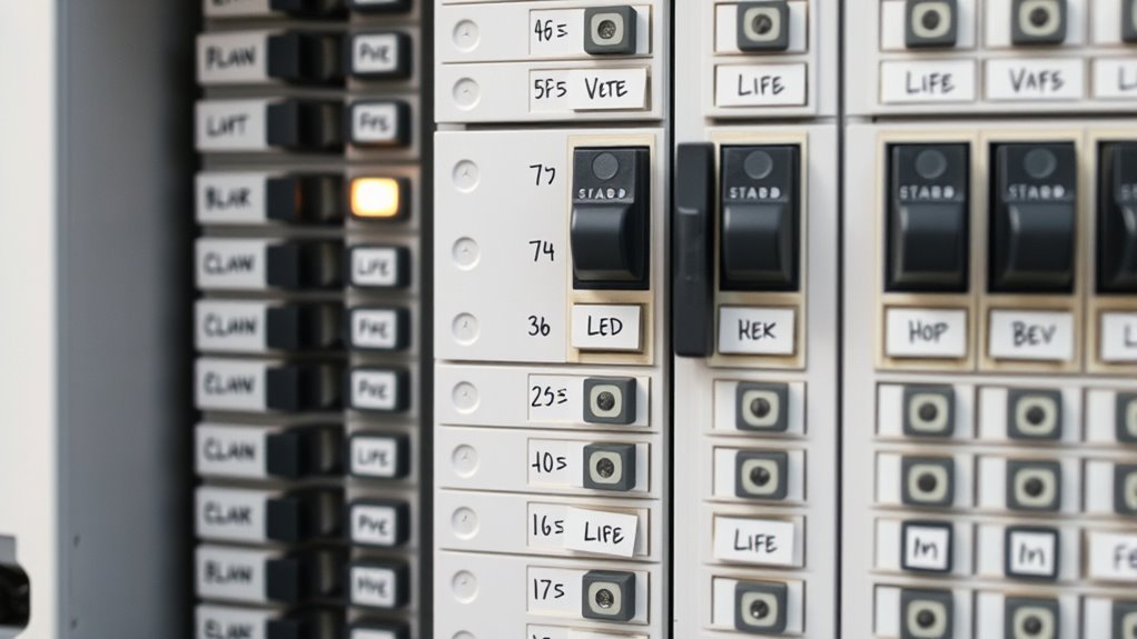 proper circuit breaker labeling