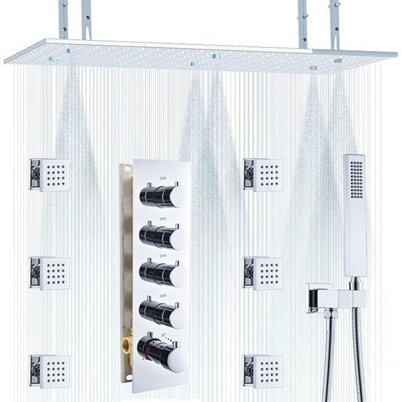 HOMEDEC Rainfall Shower System with Mixer Valve