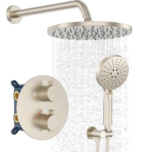 Iriber Thermostatic Shower System with Rainfall Head