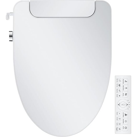 Electric Bidet Toilet Seat with Remote and Nightlight