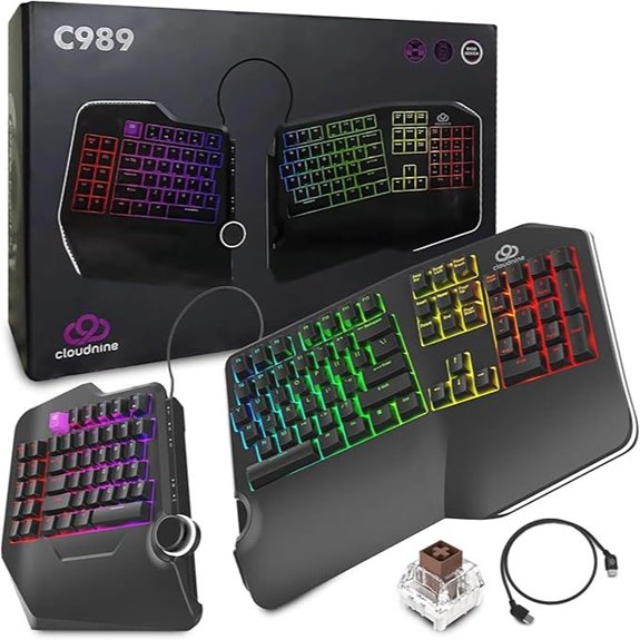 Cloud Nine C989M Mechanical Keyboard with RGB Backlight