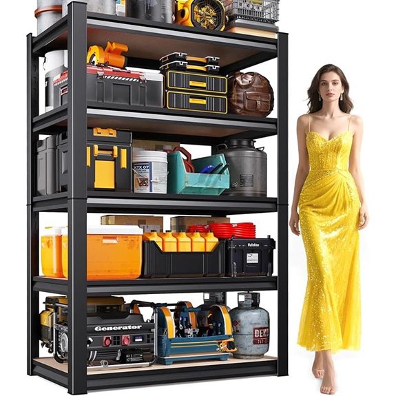 Heavy Duty 5-Tier Garage Storage Shelving Unit