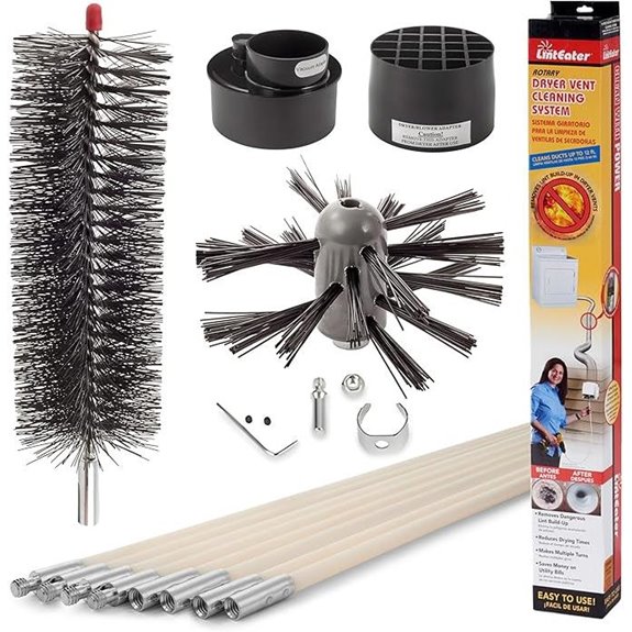 LintEater Rotary Dryer Vent Cleaning Kit (Up to 24')