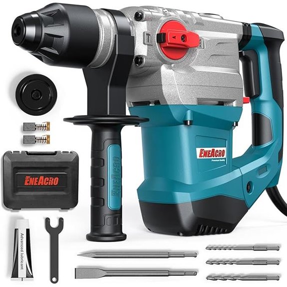 ENEACRO SDS-Plus Rotary Hammer Drill with Chisels