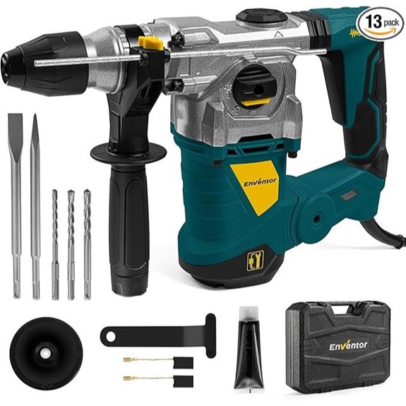 Enventor SDS-Plus Rotary Hammer Drill with Chisels