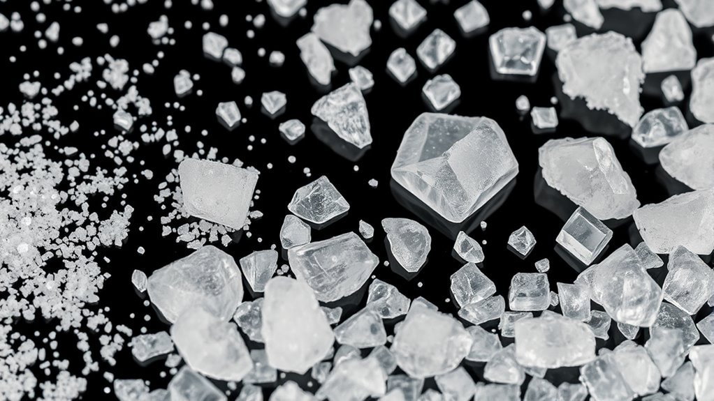 salt crystal size and shape