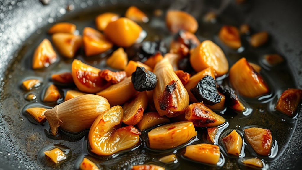 salvaging burnt garlic flavor