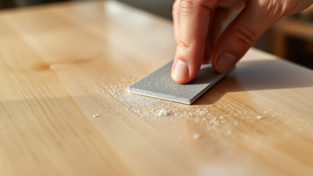 sanding improves finish quality