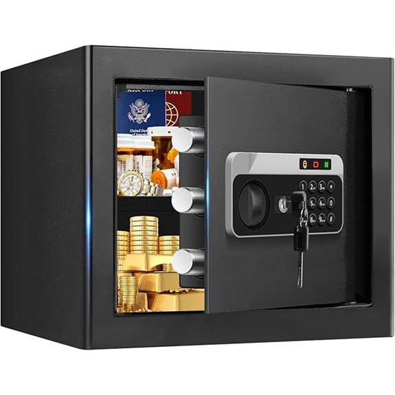 Fireproof Safe with Alarm and Electronic Lock