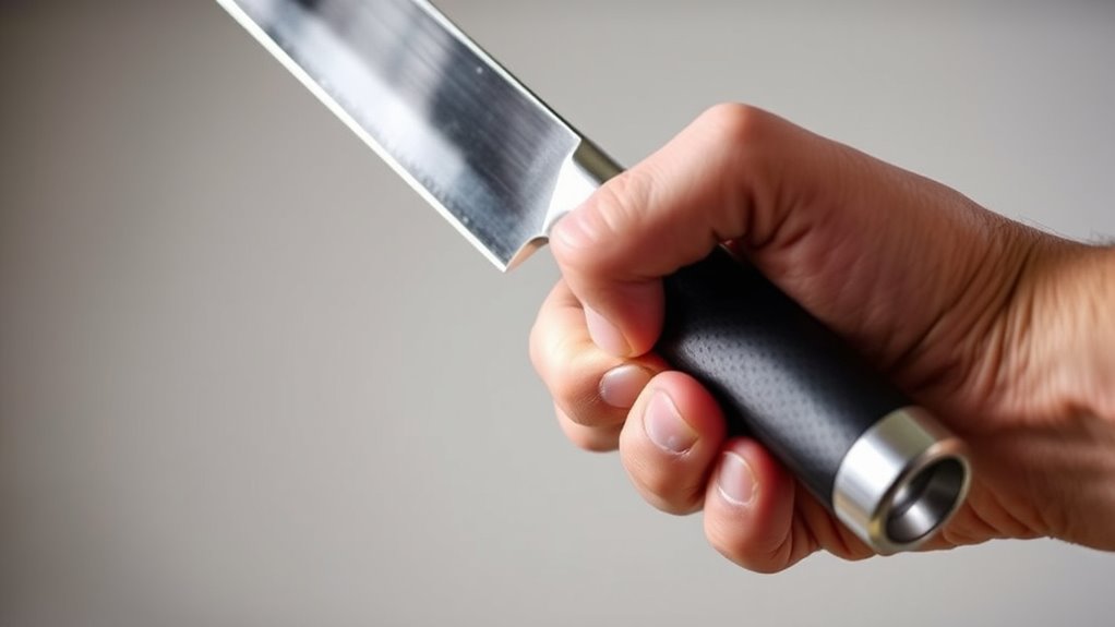 secure ergonomic knife grip
