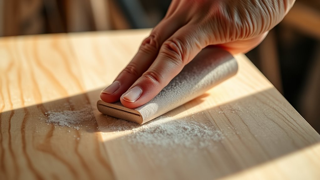select appropriate sandpaper grit