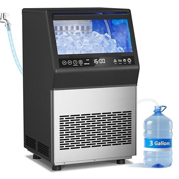 Commercial Ice Maker Machine with Self-Cleaning