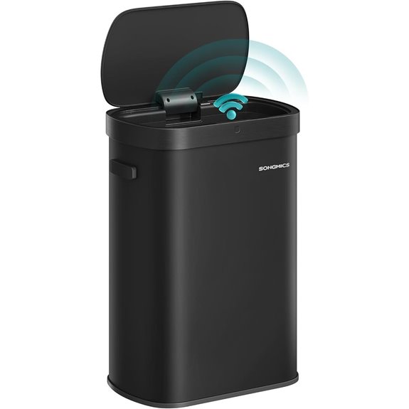 SONGMICS Motion Sensor Trash Can with 15 Bags