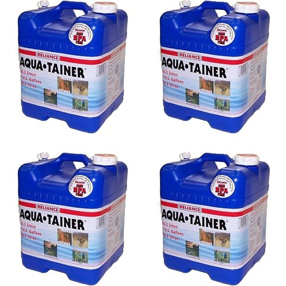 Reliance Aqua Tainer 7-Gallon Water Storage (4 Pack)