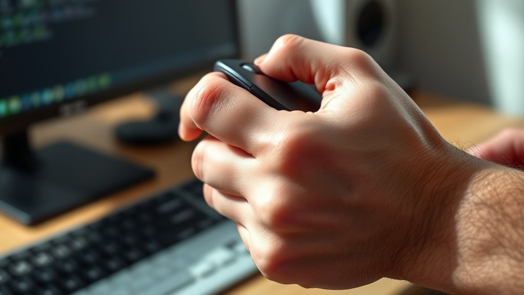 signs of grip discomfort