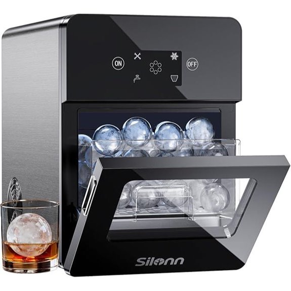 Silonn 2.4 Sphere Ice Maker with Self-Cleaning