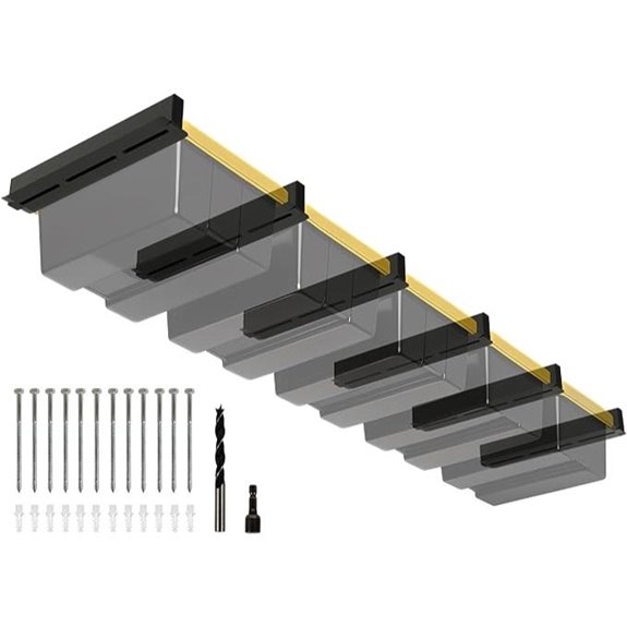 5-Bin Overhead Garage Storage Rack (6 Pack)