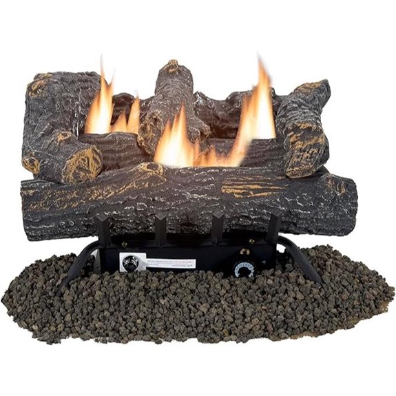 Comfort Glow Vent-Free Gas Fireplace Logs (6 Pcs)