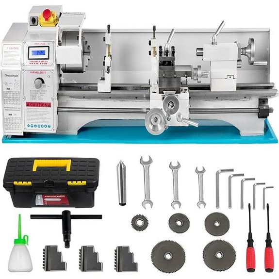 Mini Metal Lathe Machine with Brushless Motor