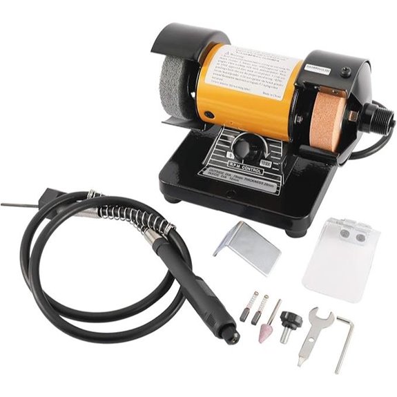 Mini Bench Grinder Polisher with Flexible Shaft