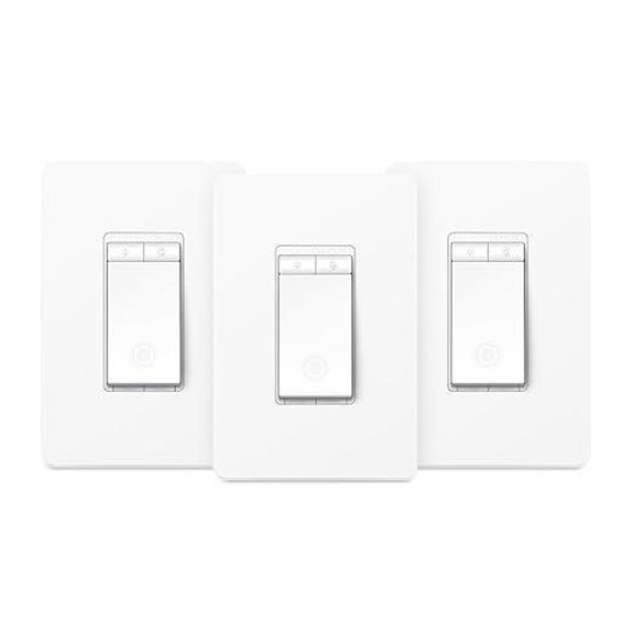 Kasa Smart Dimmer Switch 3-Pack Alexa & Google Compatible