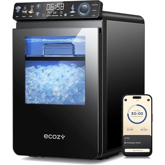 Ecozy Nugget Ice Maker with App Control