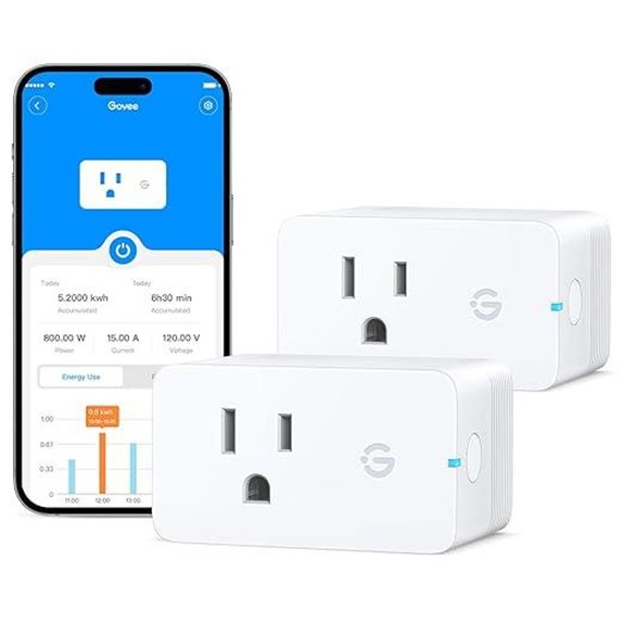 Govee Smart Plug with Energy Monitoring (2 Pack)