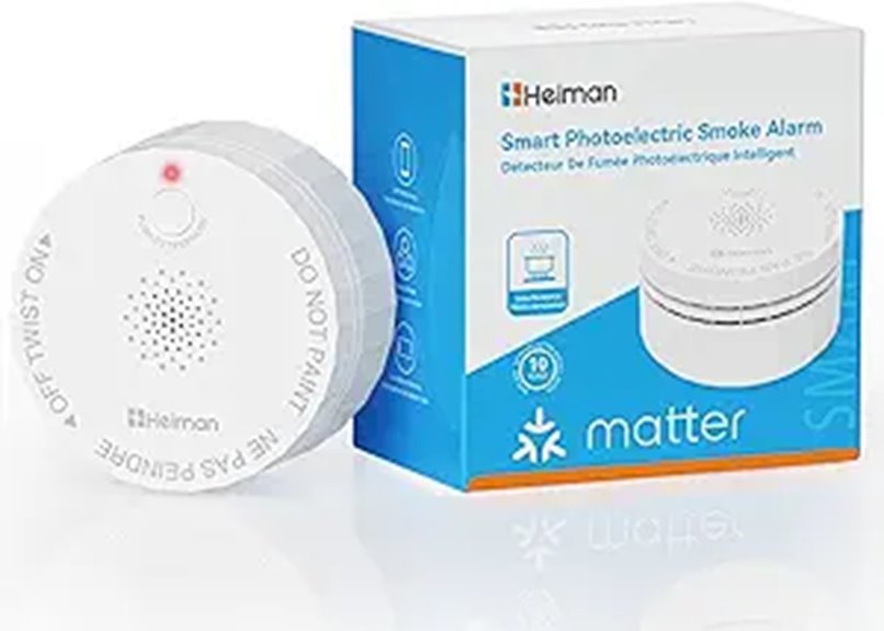 Heiman Matter Smart Smoke Detector with Notifications