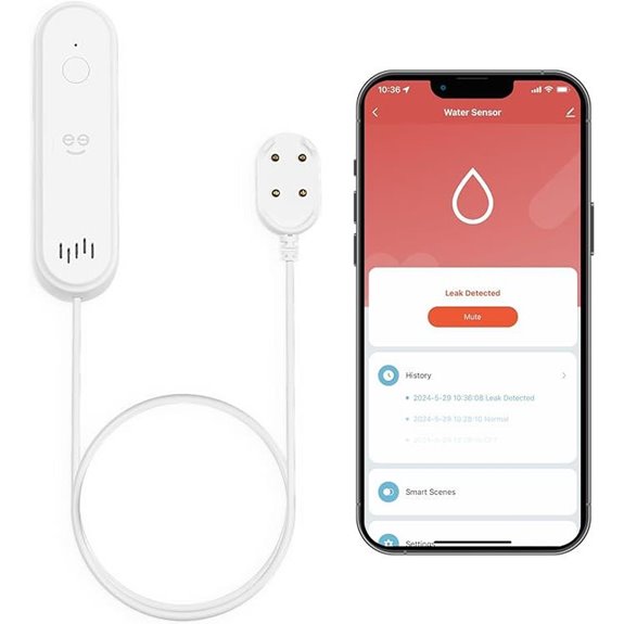 Geeni Smart Water Leak Detector with Siren