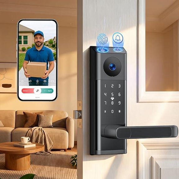 CAMCAMP Smart WiFi Door Lock with Camera and App