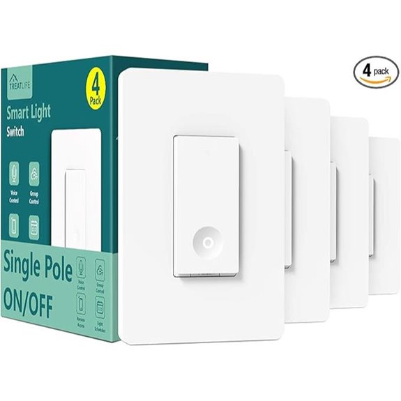 TREATLIFE 4-Pack WiFi Smart Switch for Home Automation