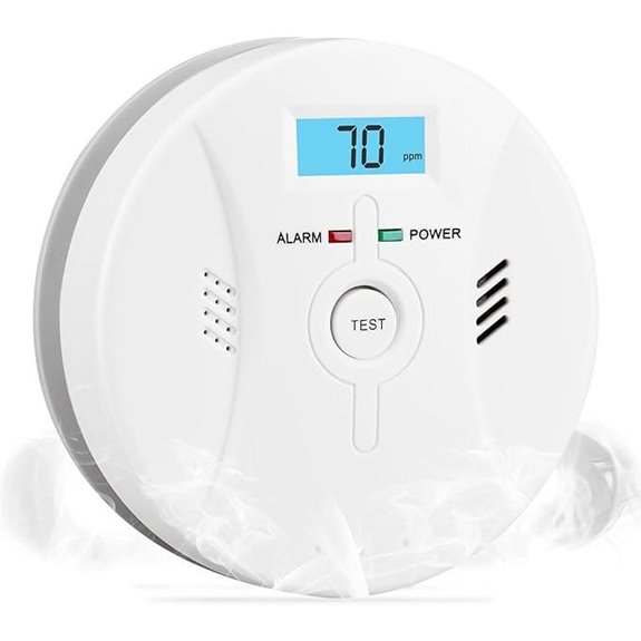 Combination Smoke and CO Detector with LCD Display