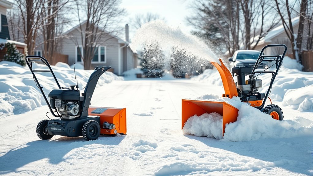 snow blowers types and features