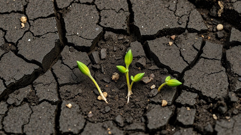 soil compaction hampers root growth