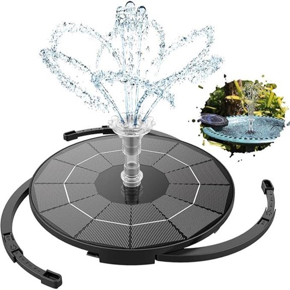 AISITIN 3.5W Solar Fountain Pump for Garden