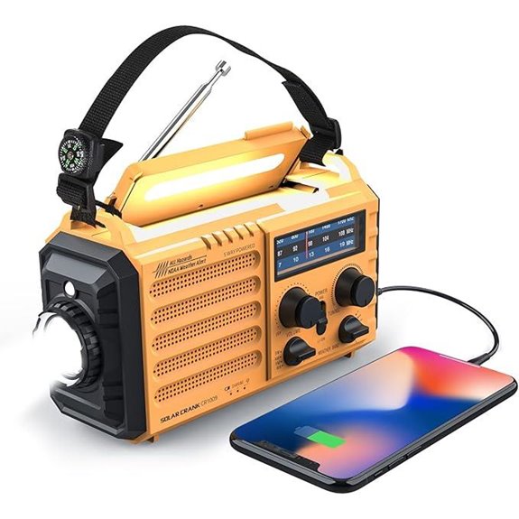 Raynic Weather Radio with Solar and Emergency Features