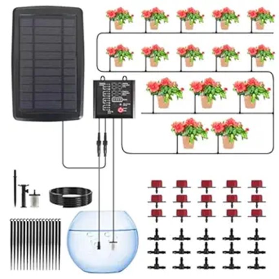 Solar Drip Irrigation System for Gardens