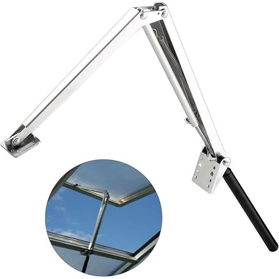 Solar-Powered Greenhouse Vent Opener with Auto Lifts