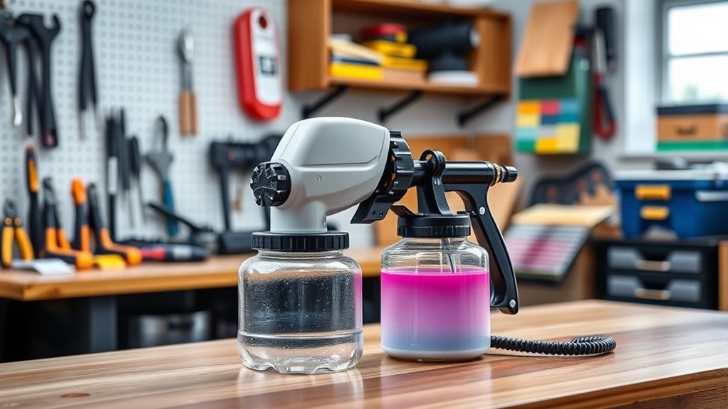 spray flexibility and control