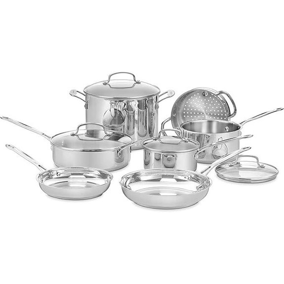 Cuisinart 77-11G 11-Piece Stainless Steel Cookware Set