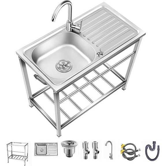 stainless steel outdoor sink