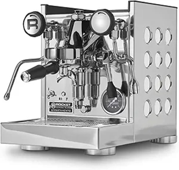 Rocket Espresso Appartamento TCA Espresso Machine (Stainless/White)